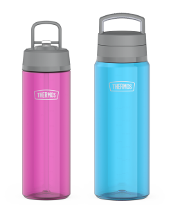 26oz Straw Lid & 32oz Screw Top Lid Tritan™ Water Bottle Bundle - Aubergine & Teal