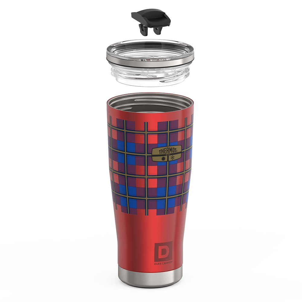 IS1156DCRP_ICON_18oz_Tumbler_DukeCannon_RedPlaid_Explod_PDP_804d9ceb-cd9b-4a0e-803f-b6b8757eada9.png