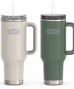40oz Cup Holder Mug Bundle - Sandstone & Alpine Green