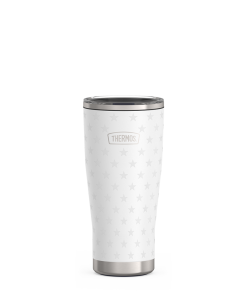 24oz Icon™ Tumbler with Slide Lock Lid - White Stars